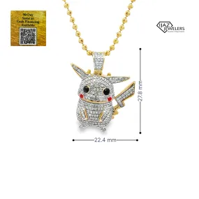 10K Gold 0.40 CTW Cartoon Charm