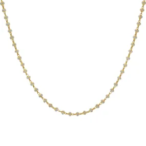 22K Yellow & White Gold Olivia Chain