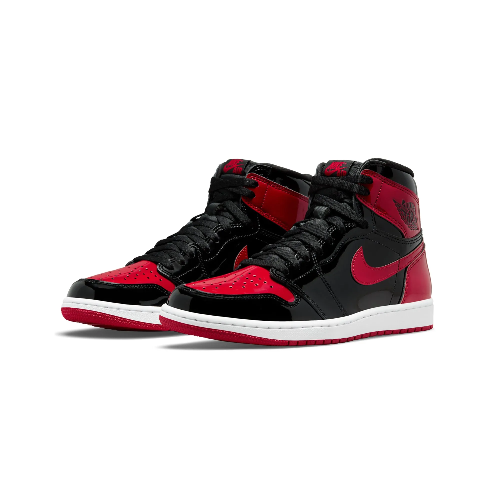 Air Jordan Mens 1 Retro High OG Patent Bred Shoes