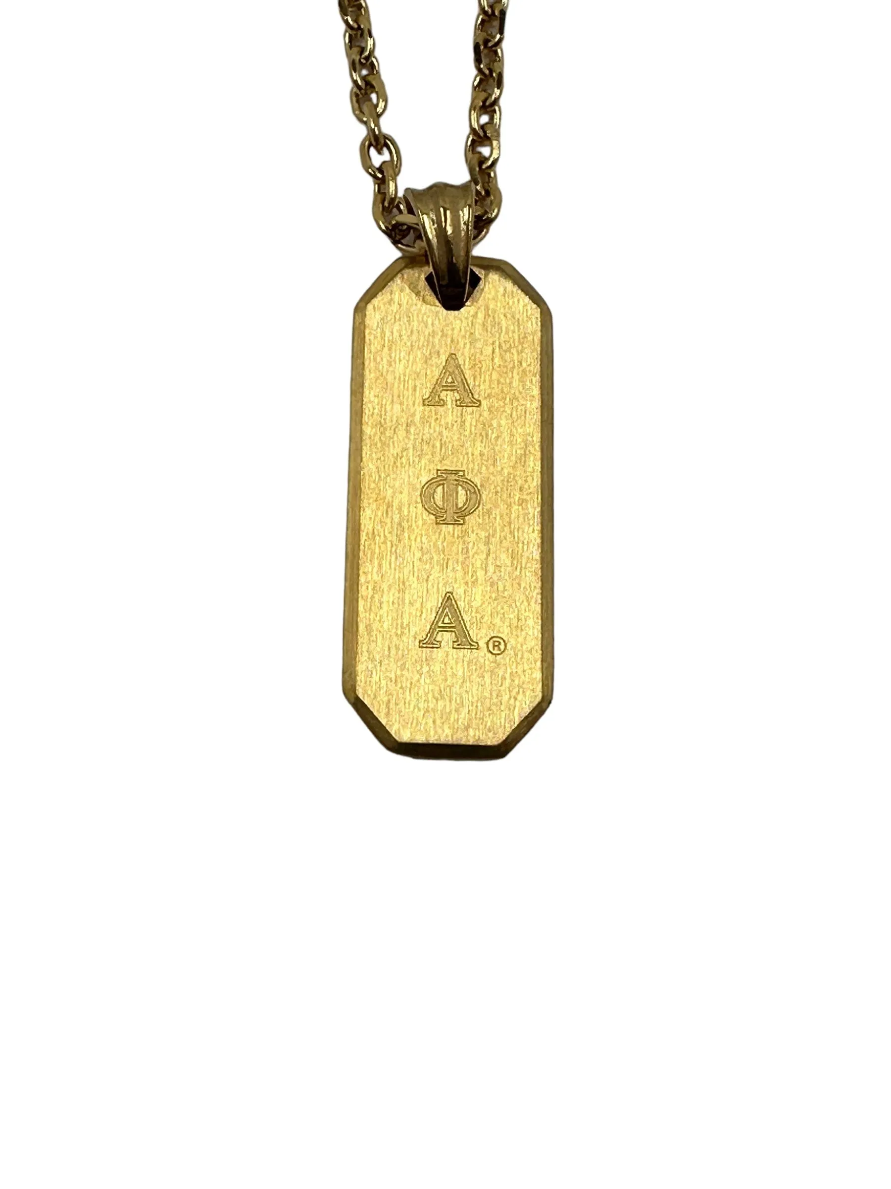 Alpha Phi Alpha Gold Pendant Necklace