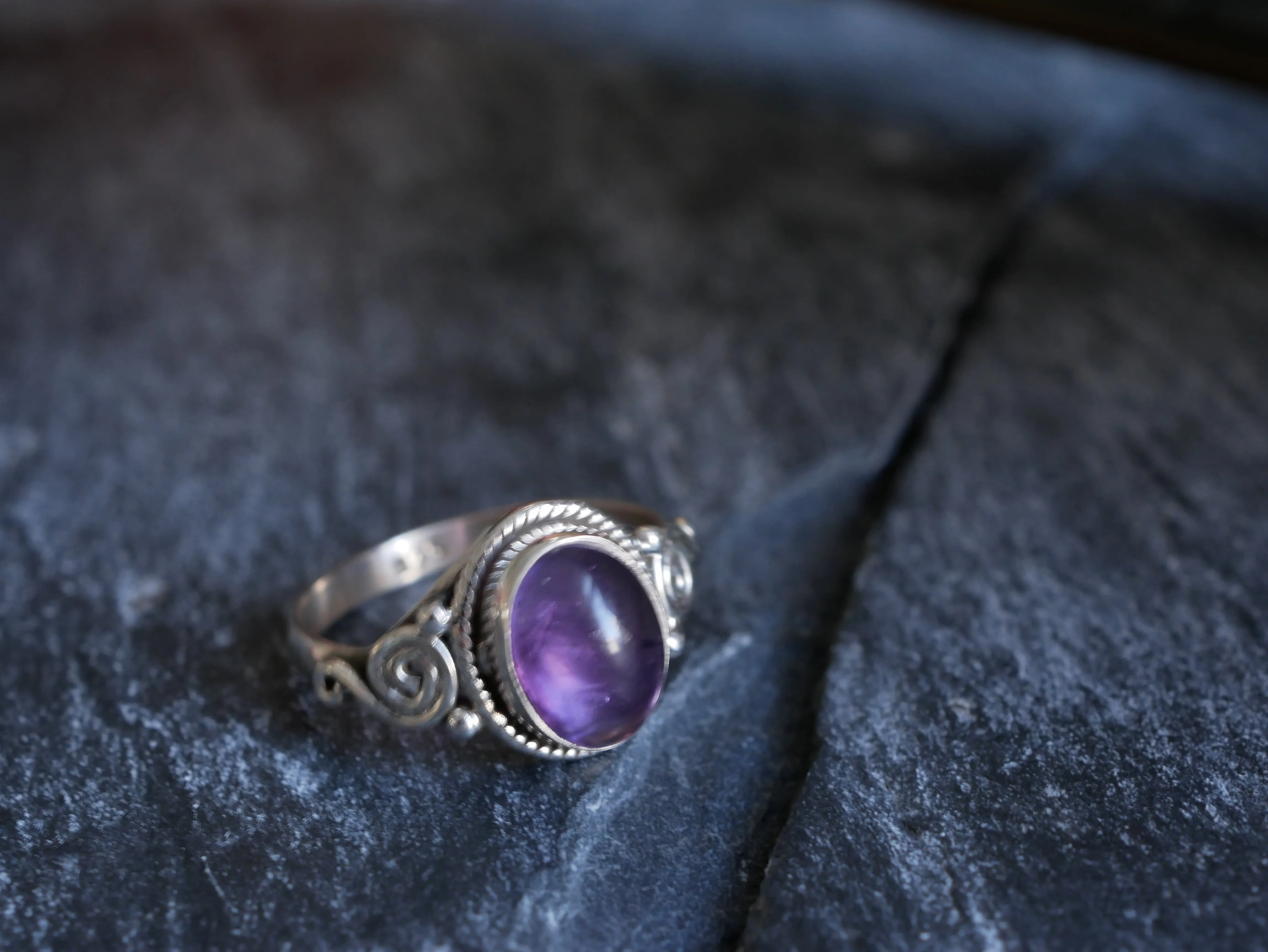 Amethyst Kala Ring