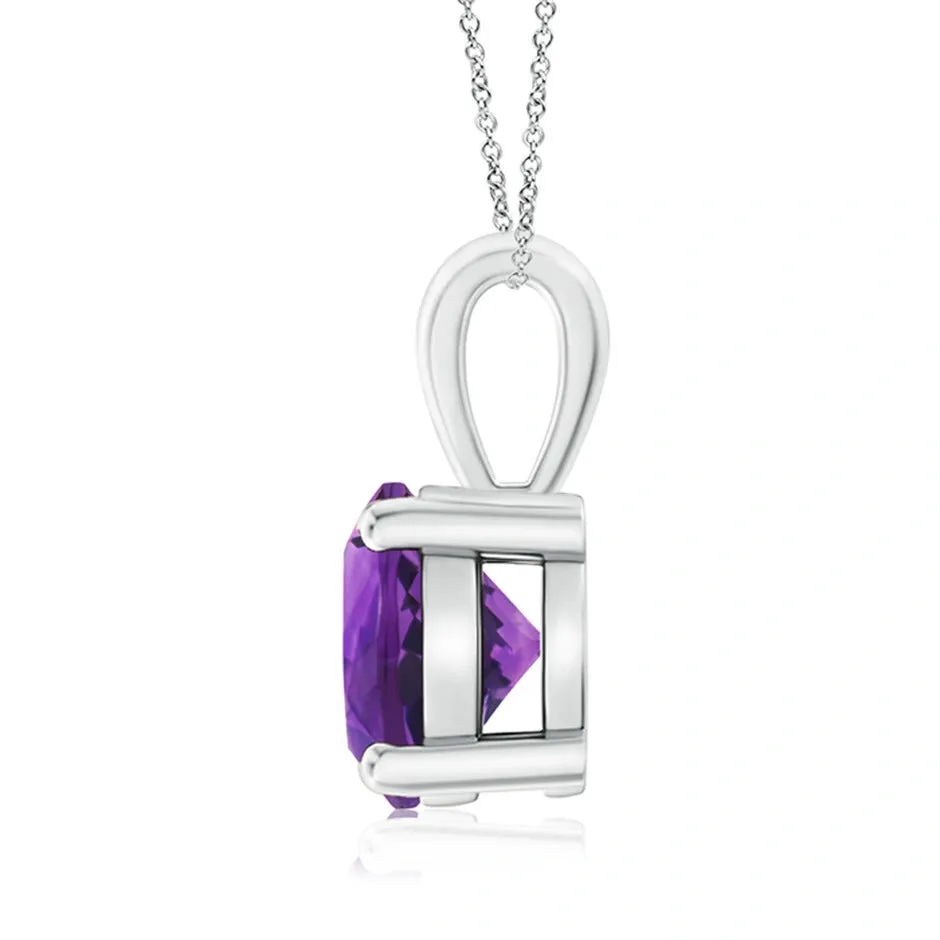 Amethyst Solitaire Pendant