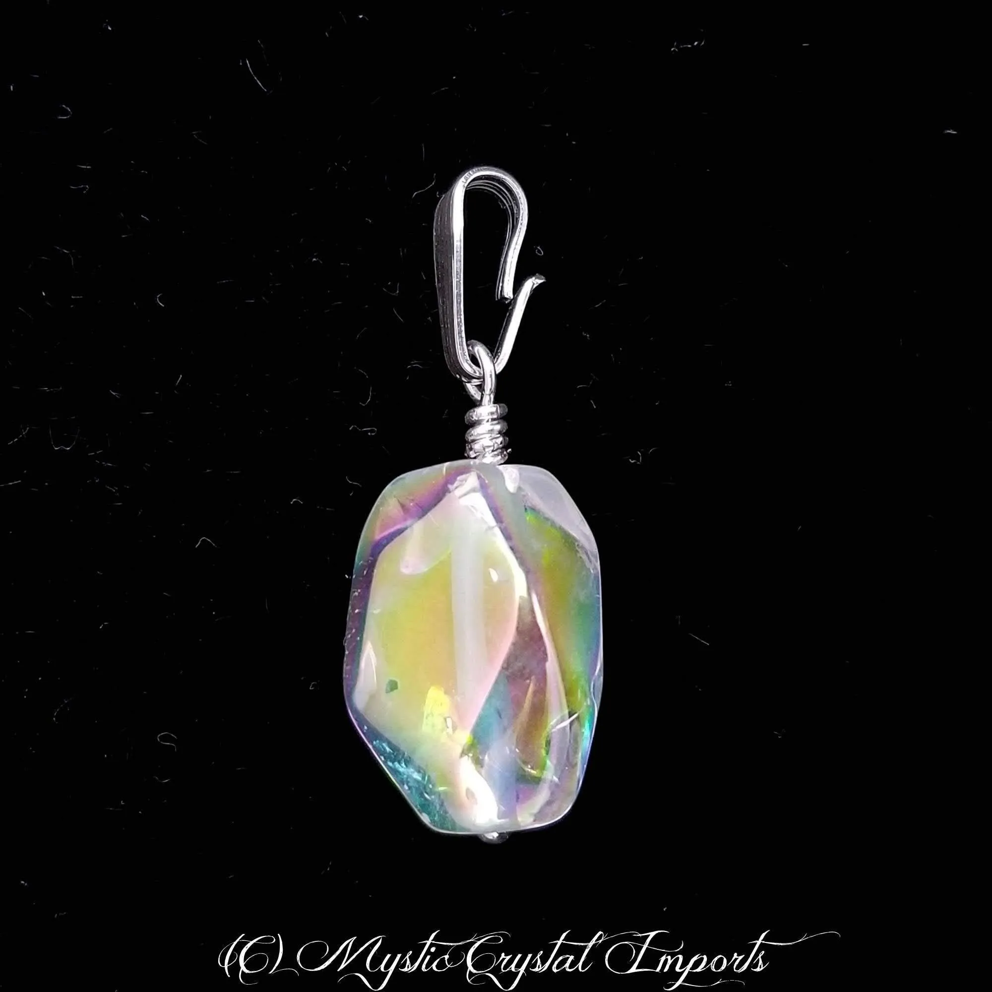 Angel Aura Quartz Crystal Pendant