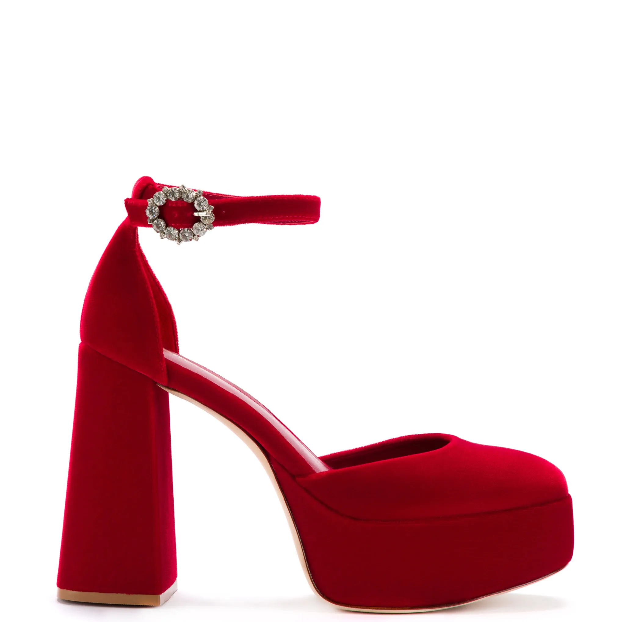 Ari Pump In Rouge Velvet