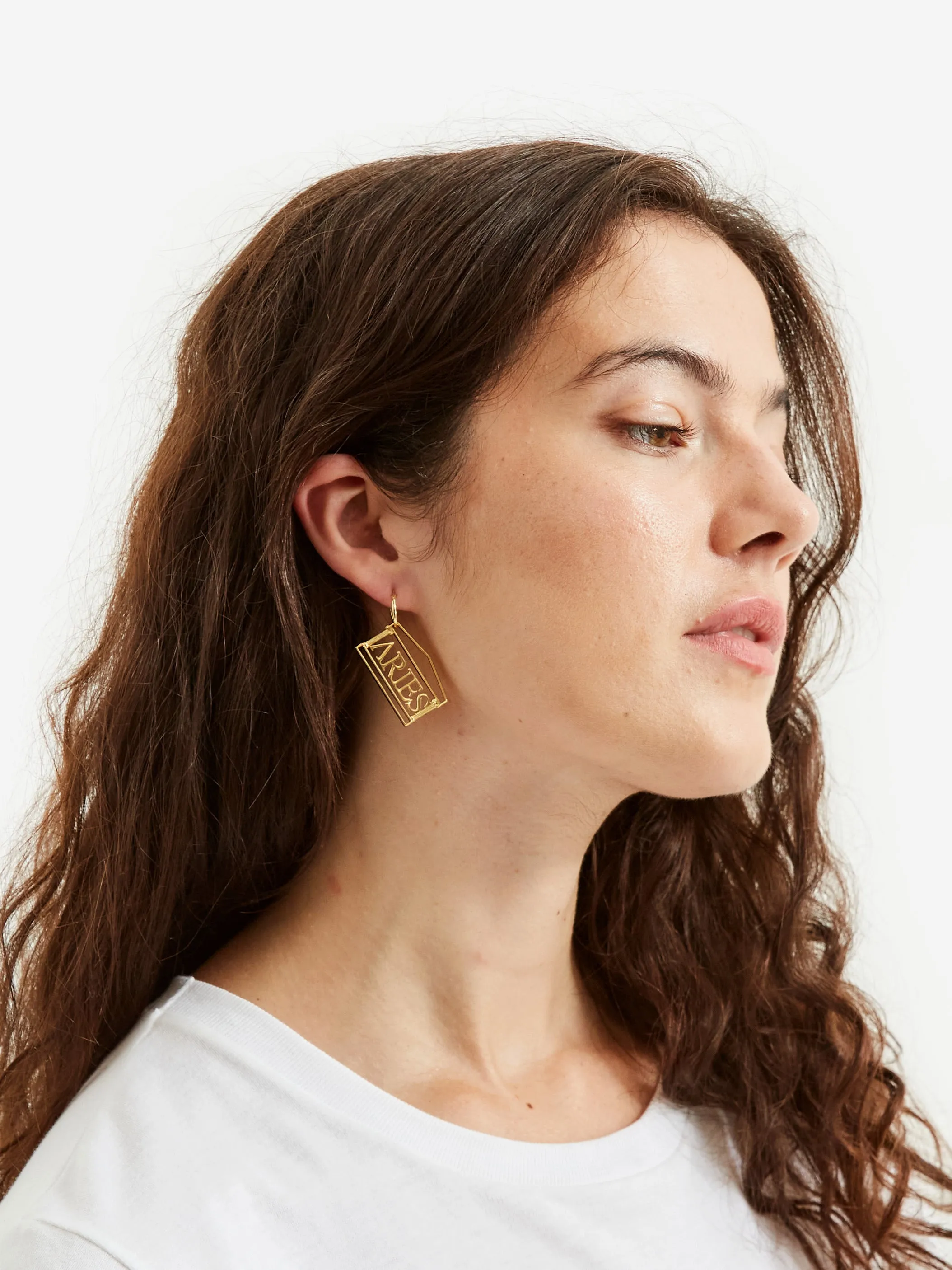 Aries Temple Earring - Gold