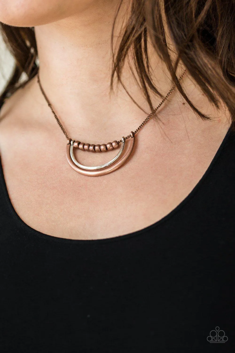 Artificial Arches Copper Necklace - Paparazzi Accessories