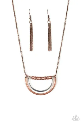 Artificial Arches Copper Necklace - Paparazzi Accessories