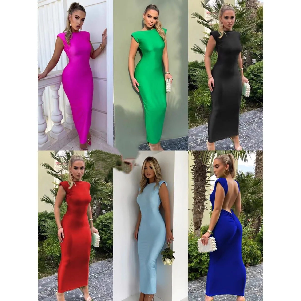 Elegant Backless Bodycon Dress | Figure-Flattering & Sexy