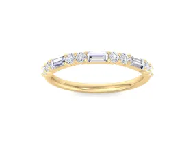 Baguette Diamond Ring Half Eternity Baguette Diamond Wedding Band