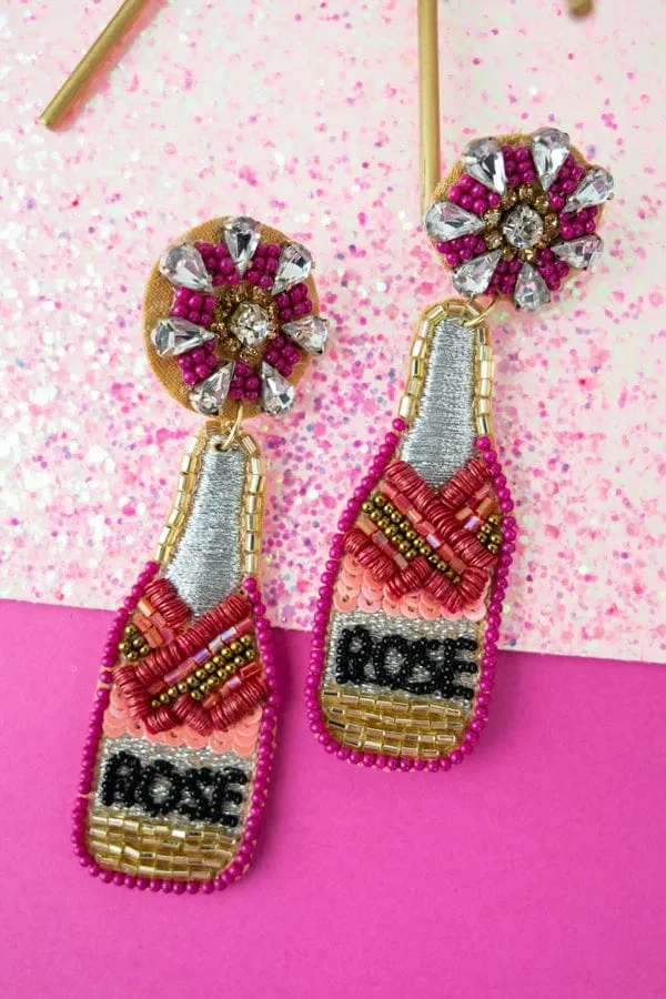 Bedazzled earrings