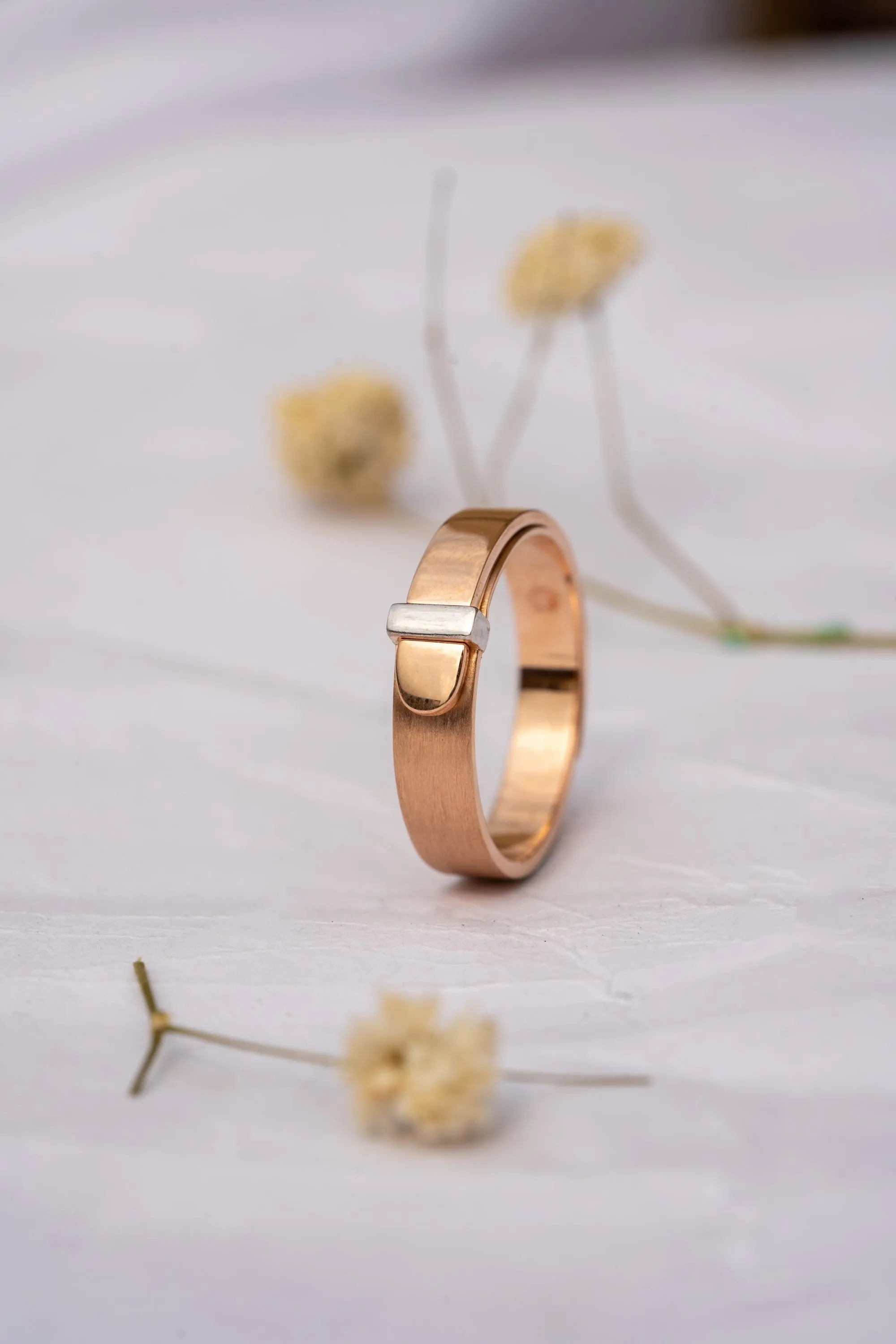 Belt Buckle Statement Band Ring