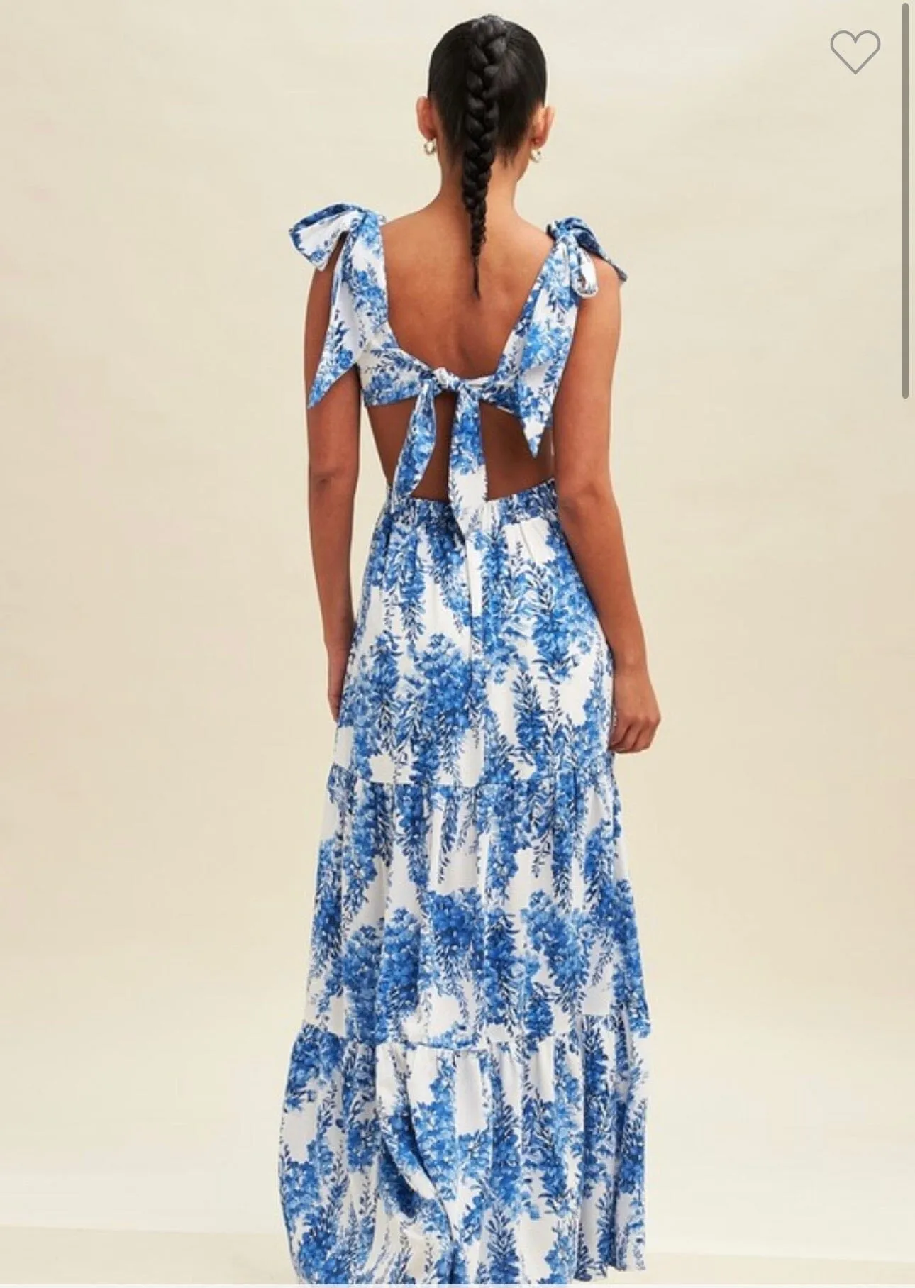 Blue Blooms Maxi Dress