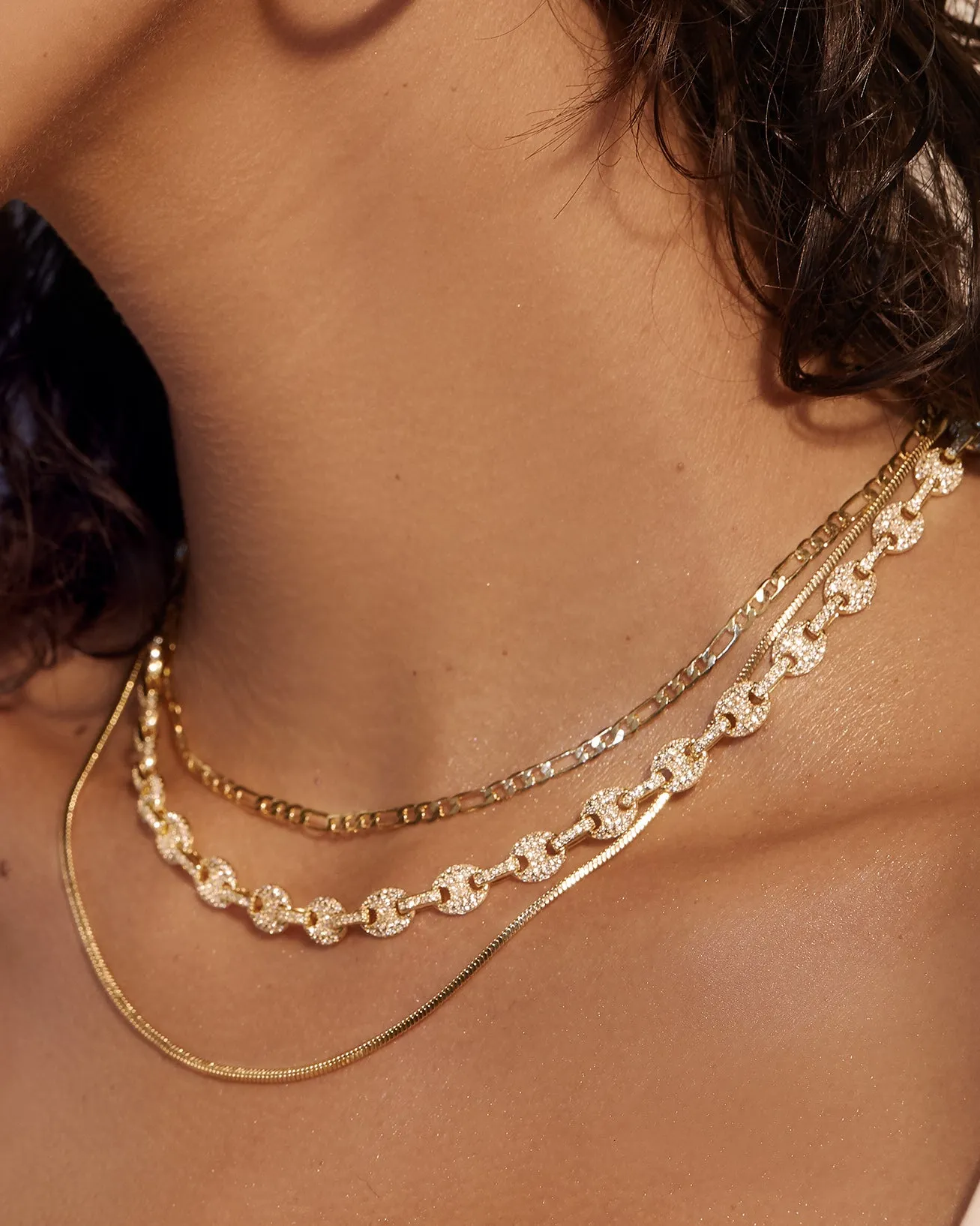 Cecilia Chain Necklace- Gold