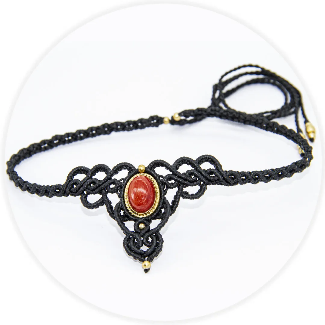 Choker Diaspro Rosso