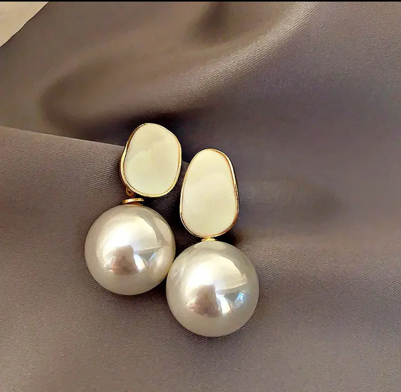 Classic Elegant Imitation Pearl Dangle Earrings For Women