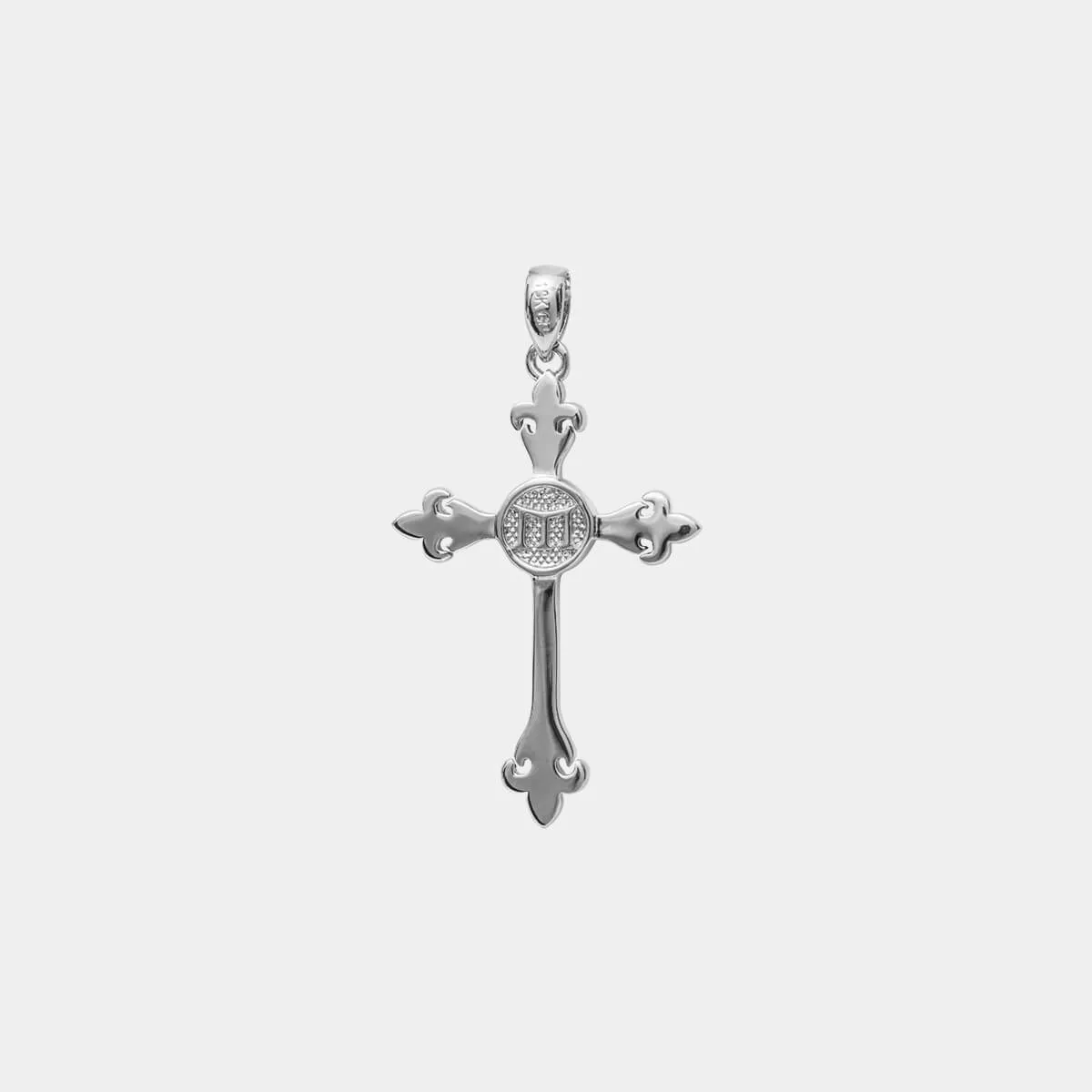 Cross Pendant - White Gold