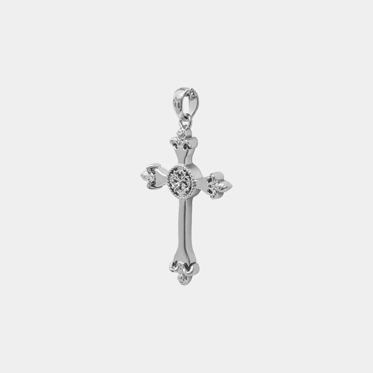 Cross Pendant - White Gold