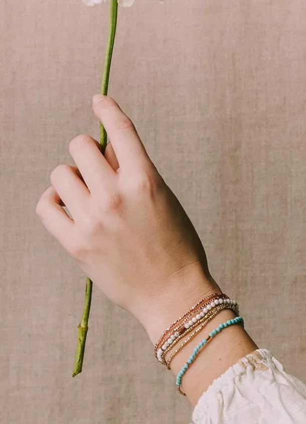 Delicate Ruby Zoisite: Wrap Bracelet & Necklace