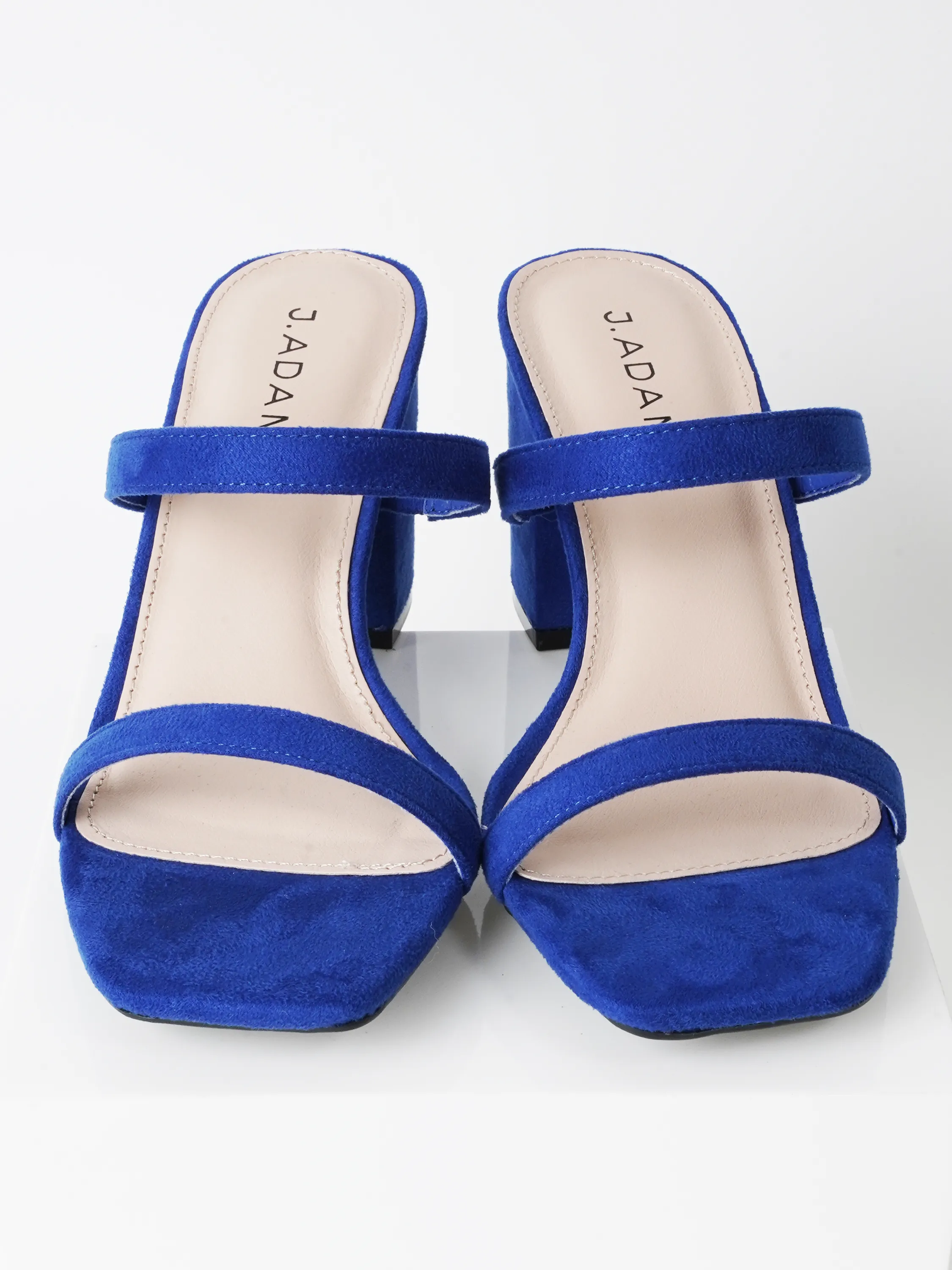 Double Strap Heeled Mules