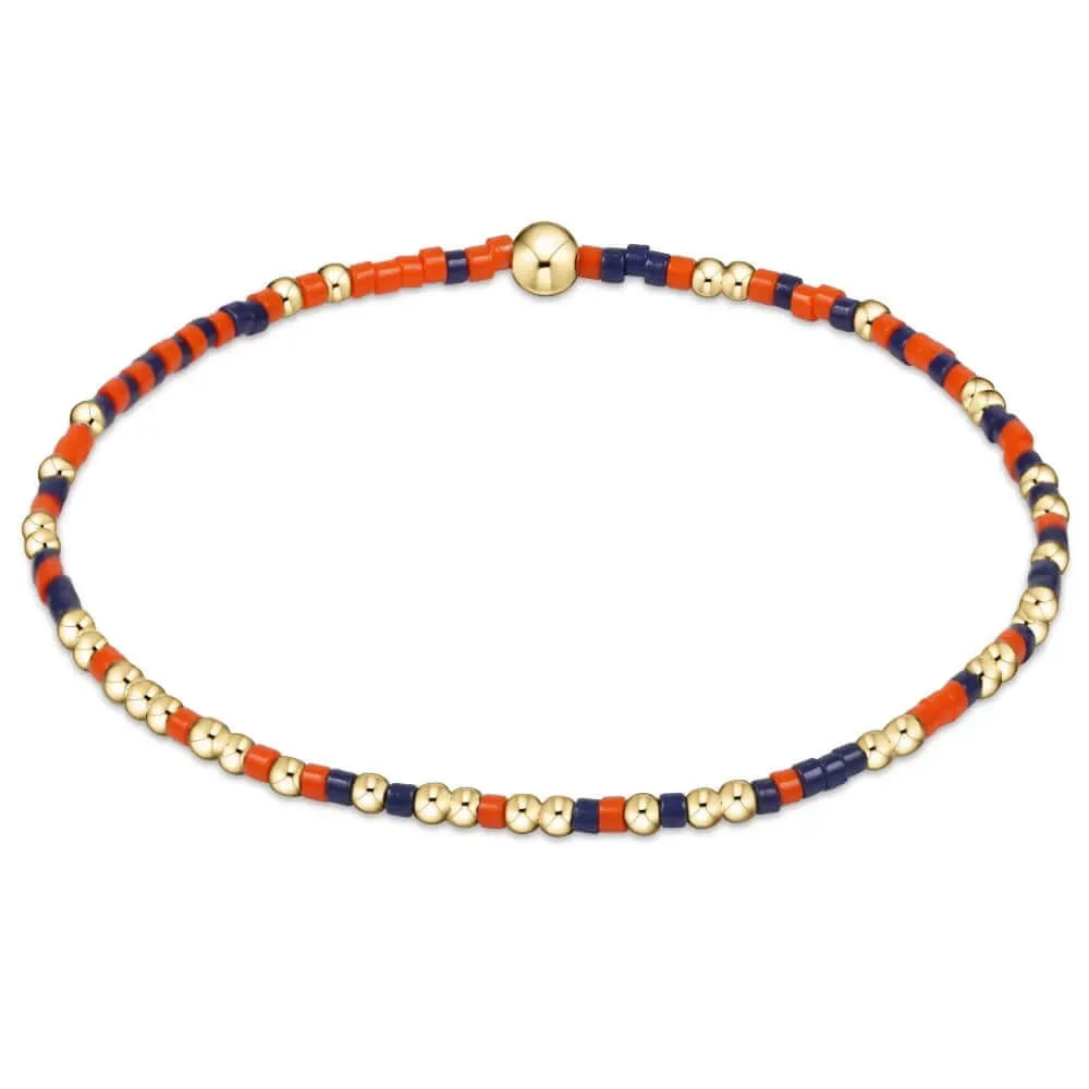 ENewton Gameday Bright Orange/Matte Navy Hope Unwritten Bracelet