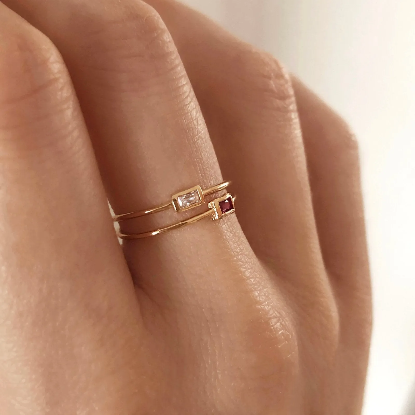 Eura - Dainty Crystal Ring