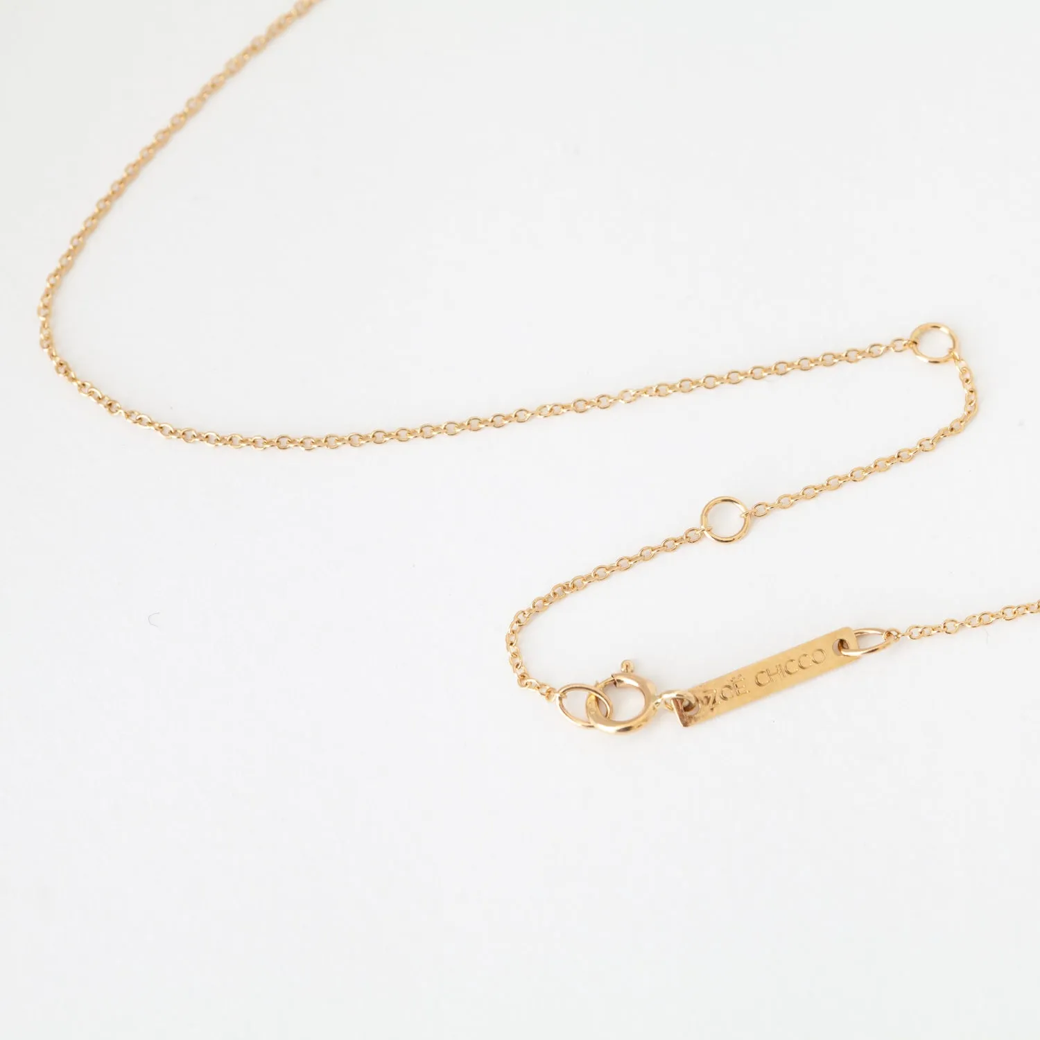 Five Graduated Prong Diamond & Gold Bar Necklace