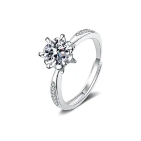 Flower Pod Fashion Moissanite Diamond Ring