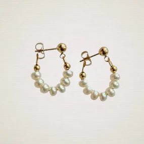 Freshwater Pearl Front Back Earrings