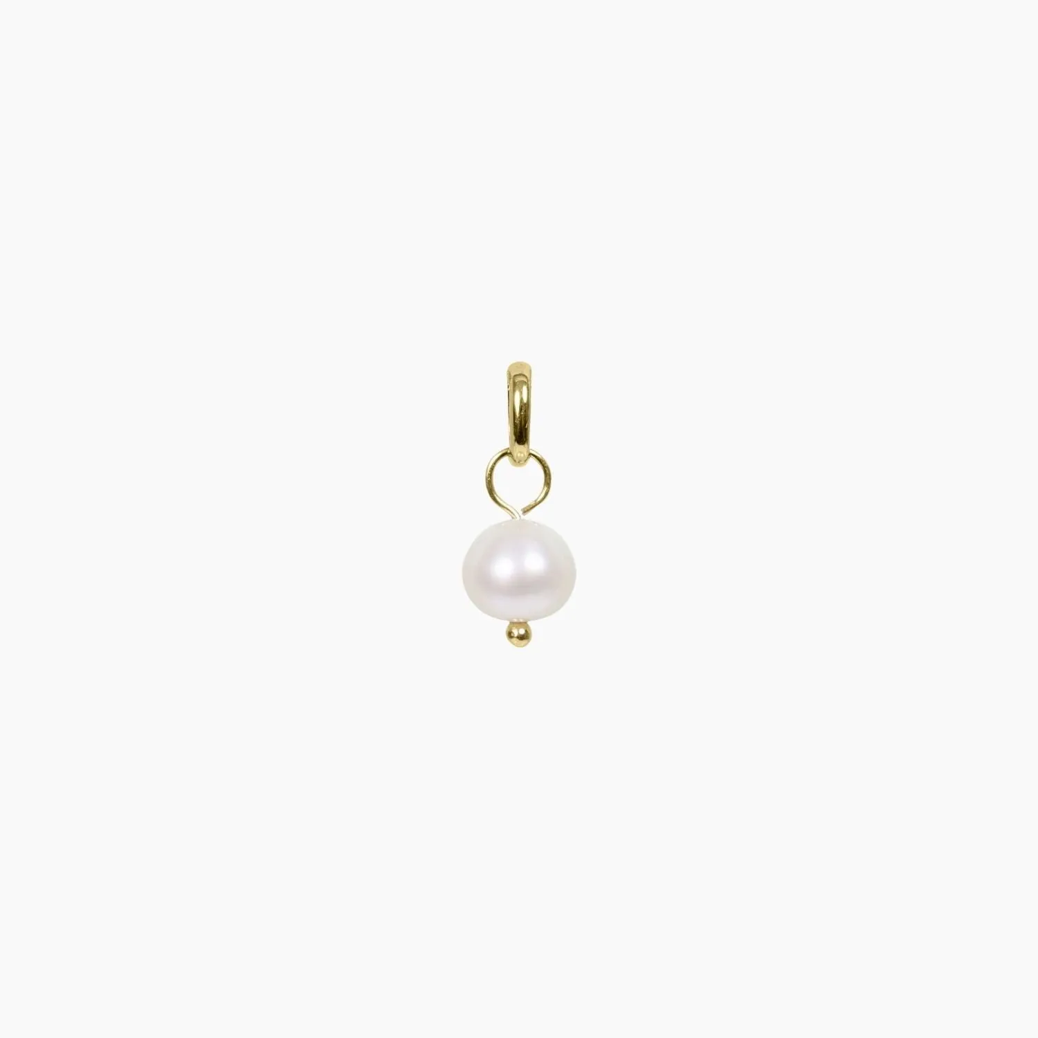 Freshwater Pearl Pendant Charm (Gold)