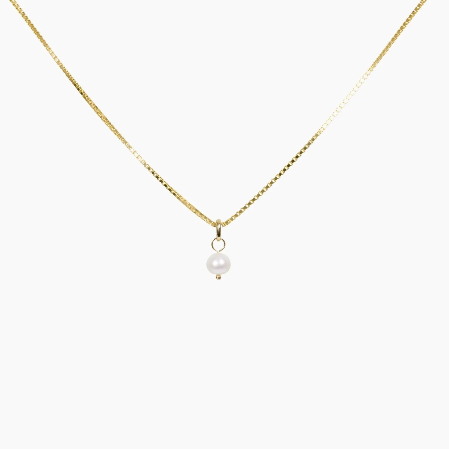 Freshwater Pearl Pendant Charm (Gold)