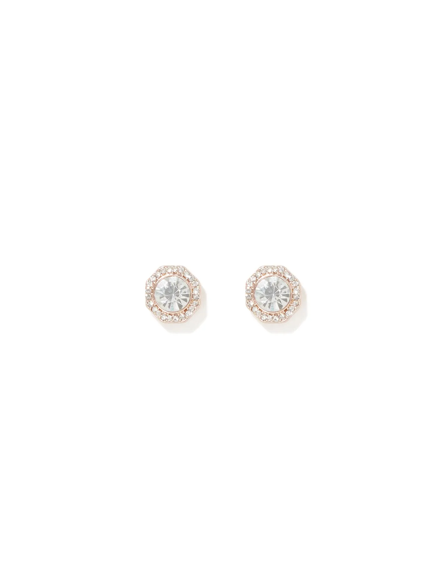 Georgie Glass Stone Stud Earrings