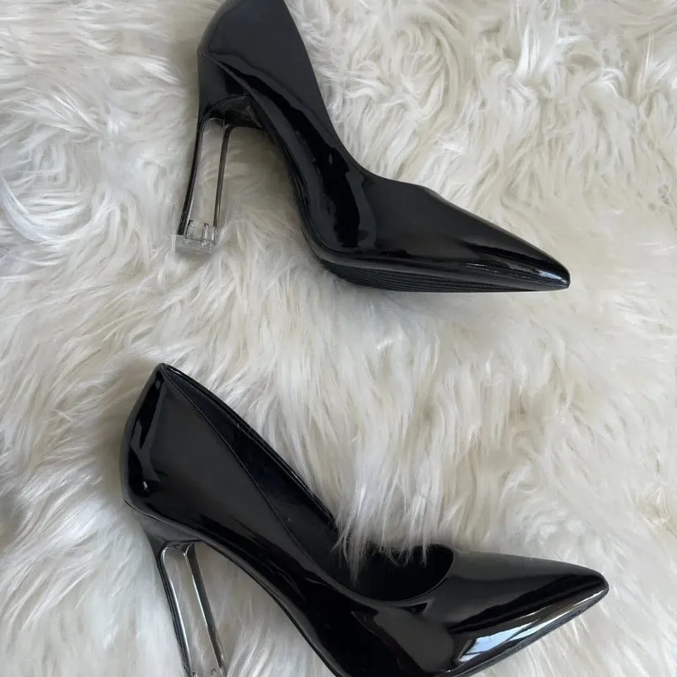 Stylish Clear Heeled Pump