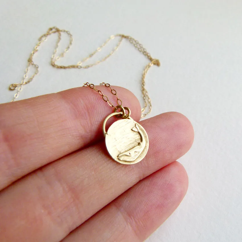 Gold Whale Necklace