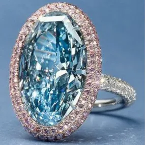 Gorgeous Huge Oval Aquamarine Ring