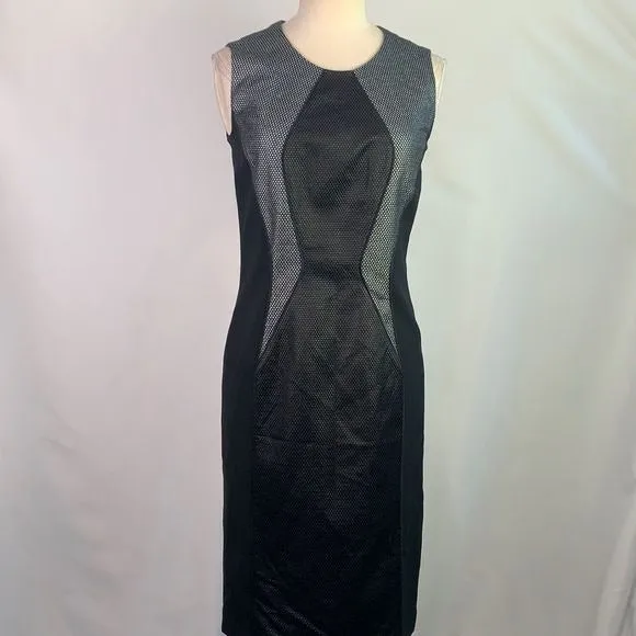 HugoBossNWT black grey sheath dress