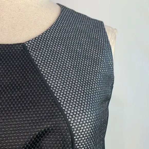 HugoBossNWT black grey sheath dress