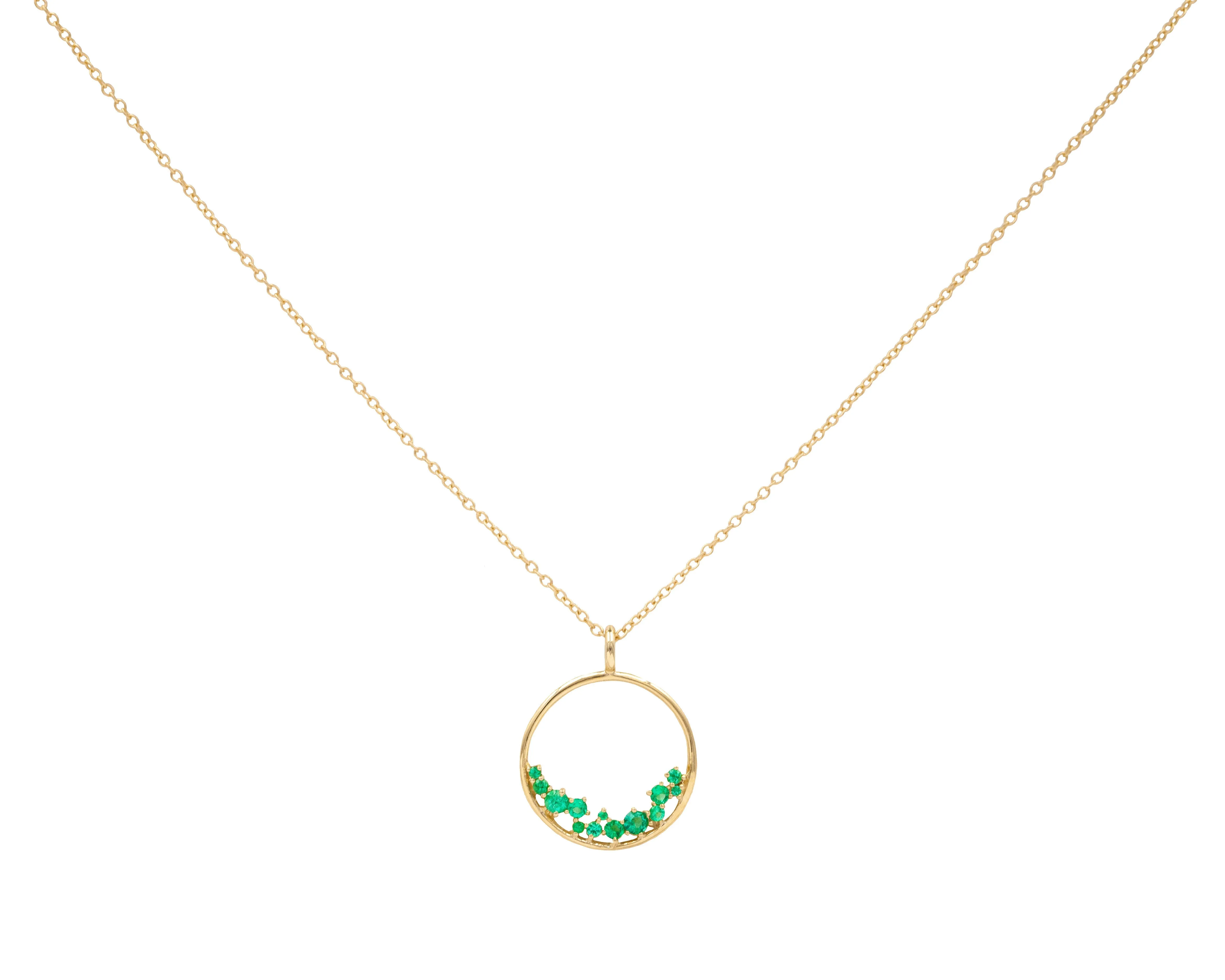 Hydra Emerald Cluster Necklace (Ready to Ship)