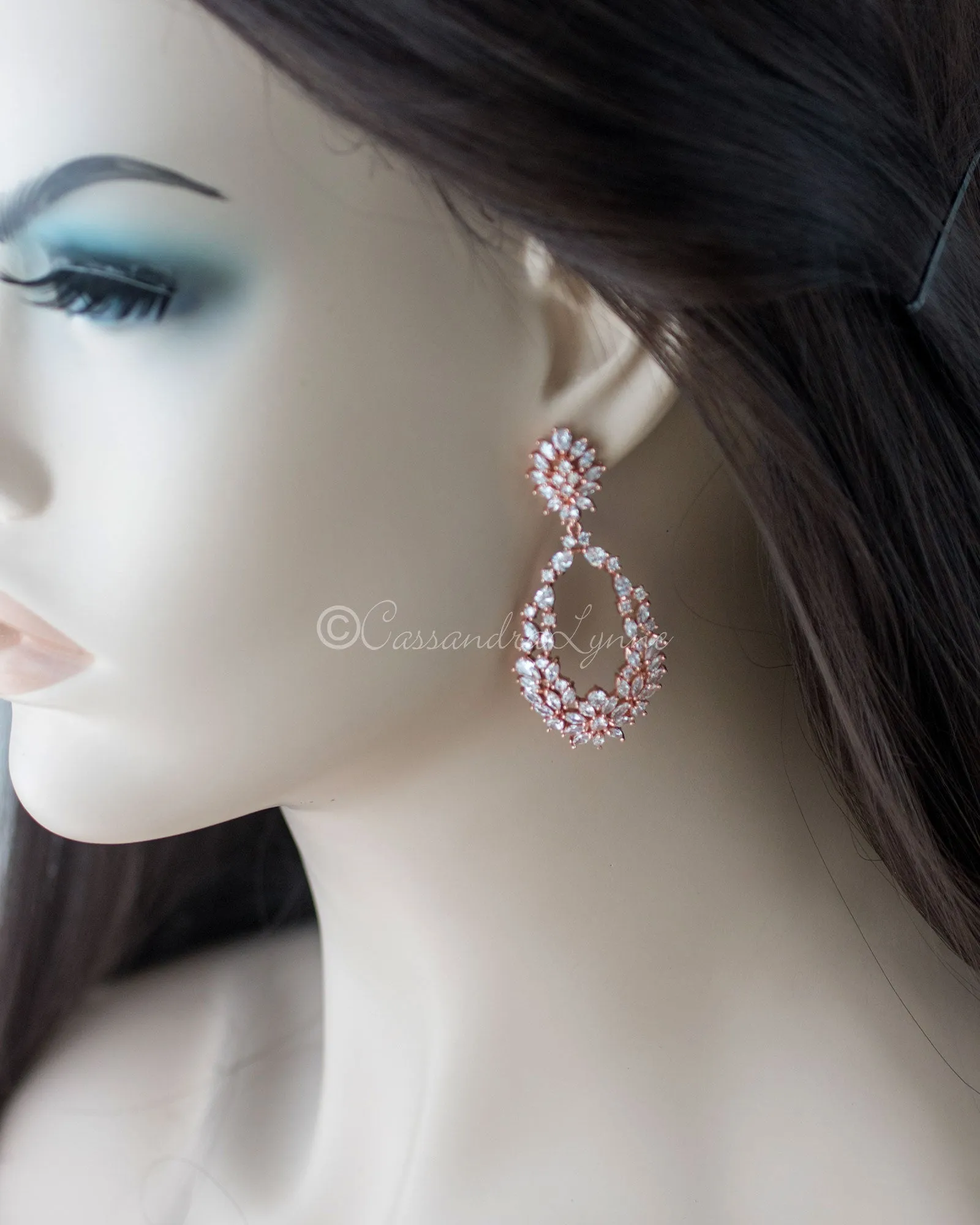 Intricate Loops Bridal Earrings