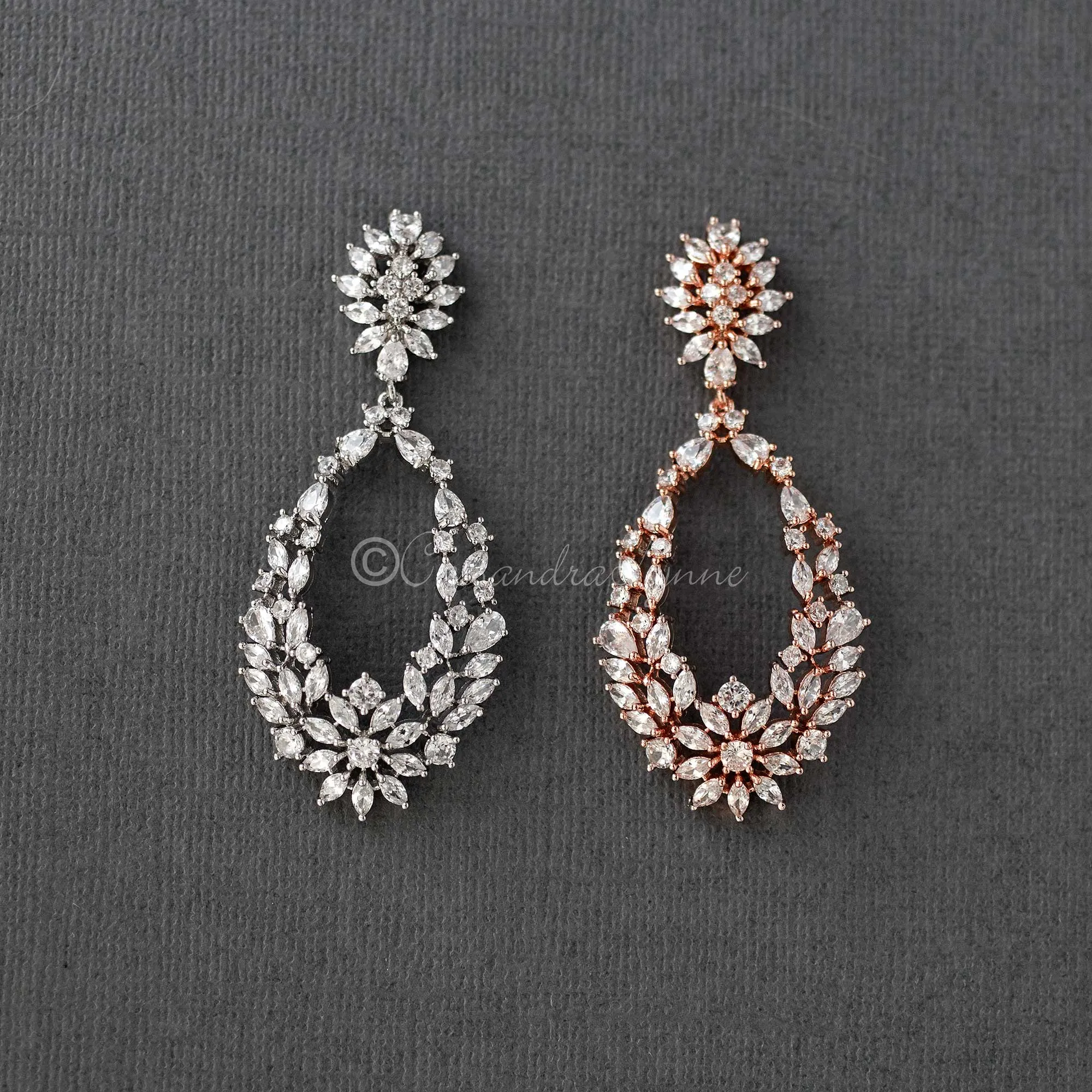 Intricate Loops Bridal Earrings