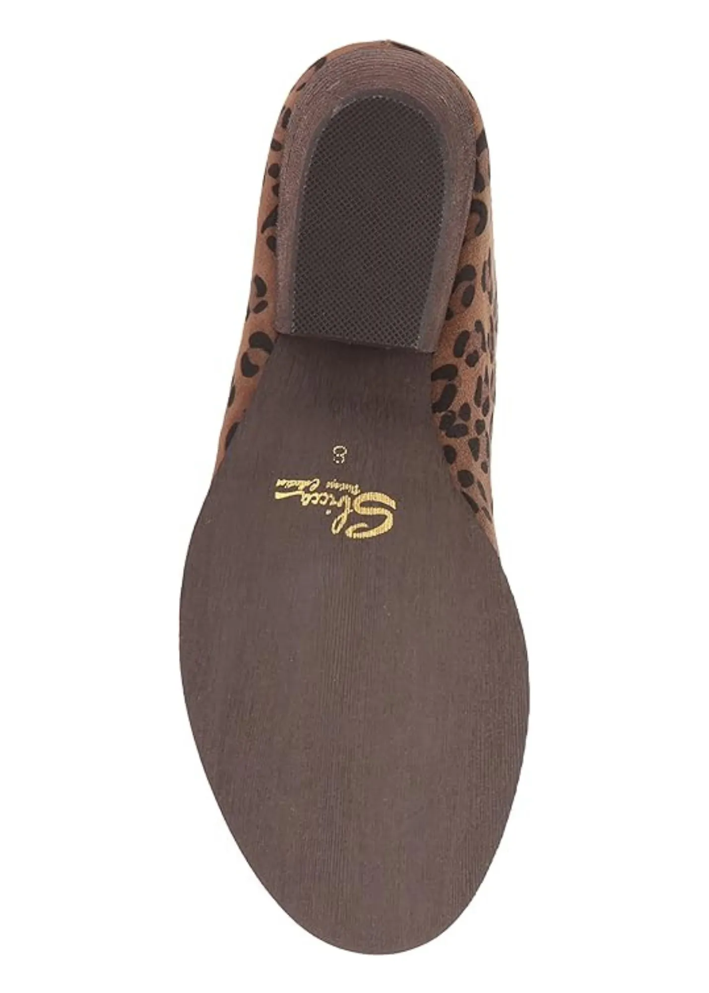 Jerome Peep Toe Heeled Slide in Leopard