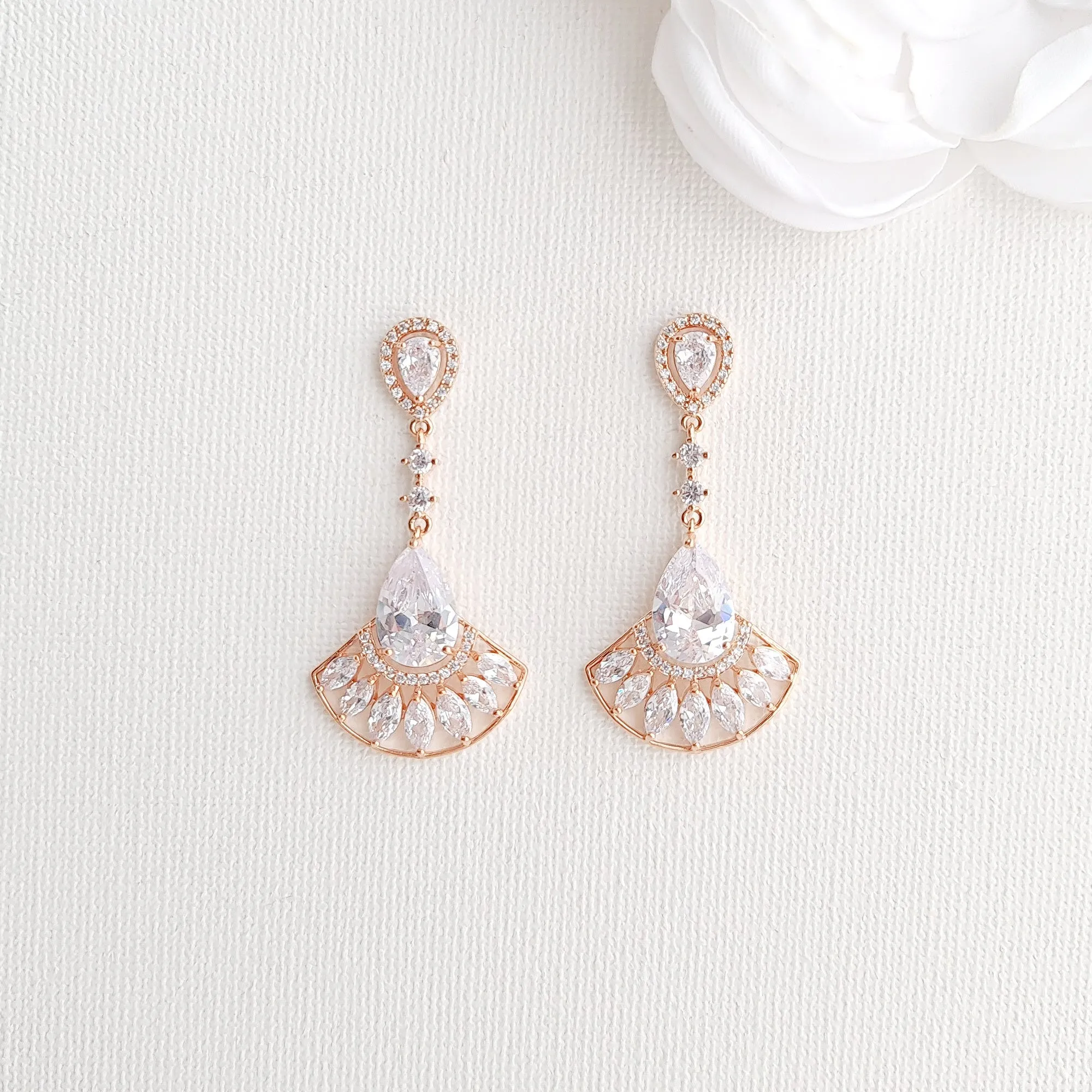 Jewelry Set in Rose Gold-Ilana