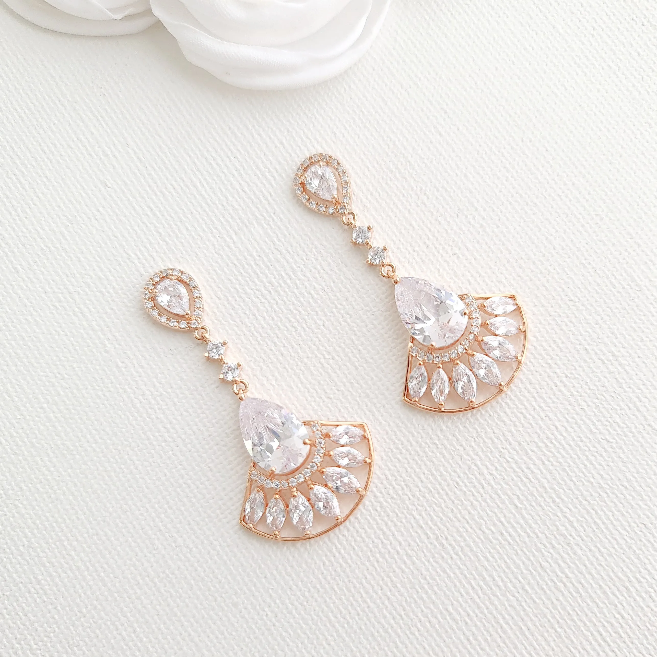 Jewelry Set in Rose Gold-Ilana