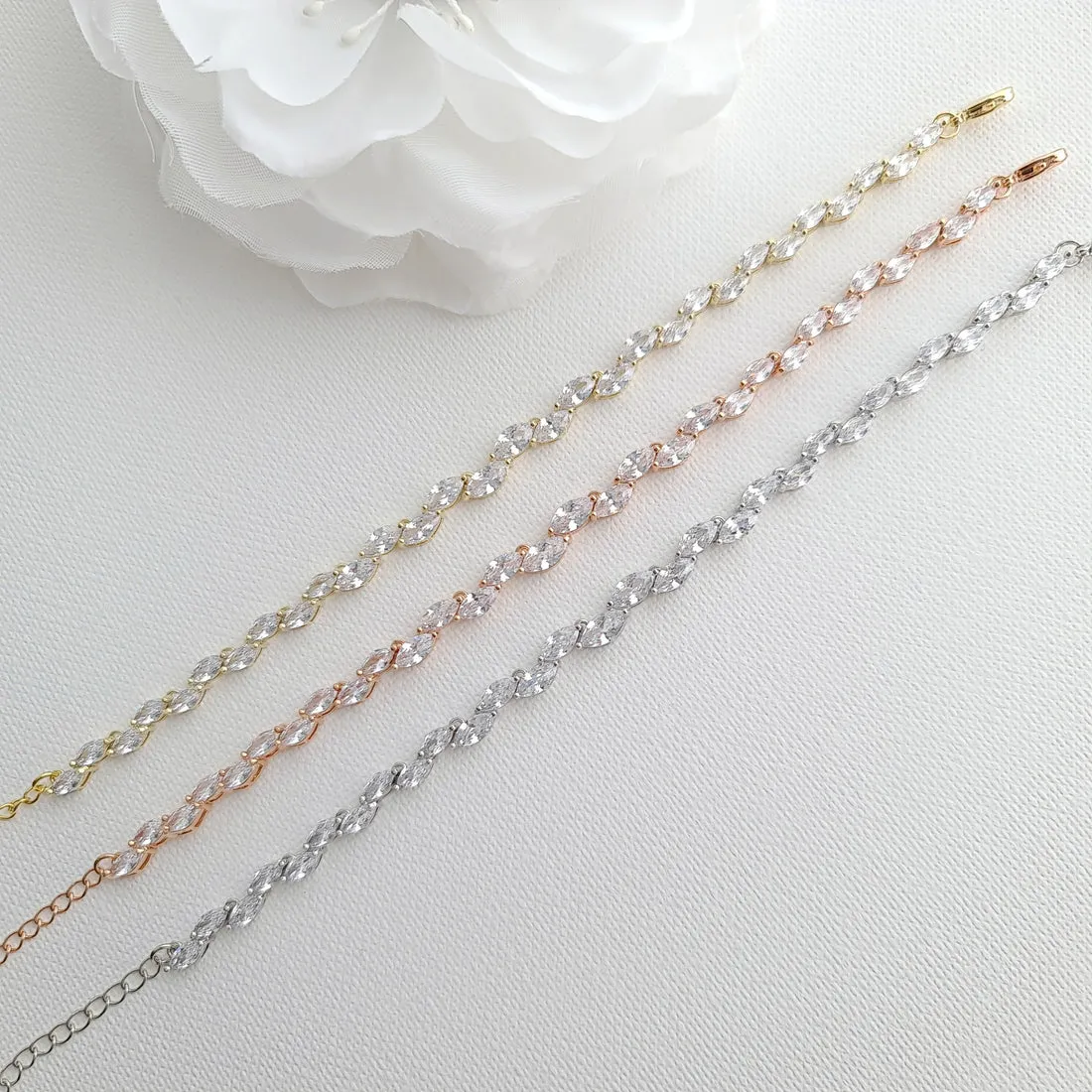 Jewelry Set in Rose Gold-Ilana