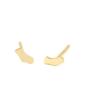 Kris Nations California Stud Earrings - Gold