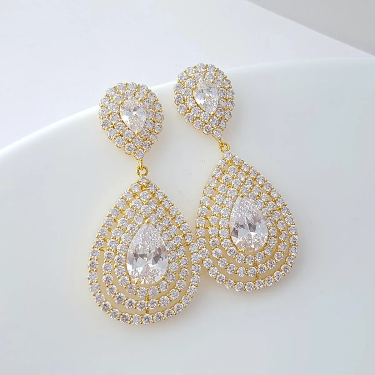 Layered Gold Earrings-Etta