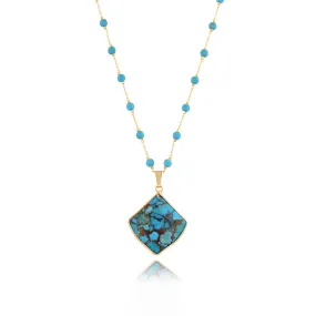 Madison Turquorise Stone Bead Necklace