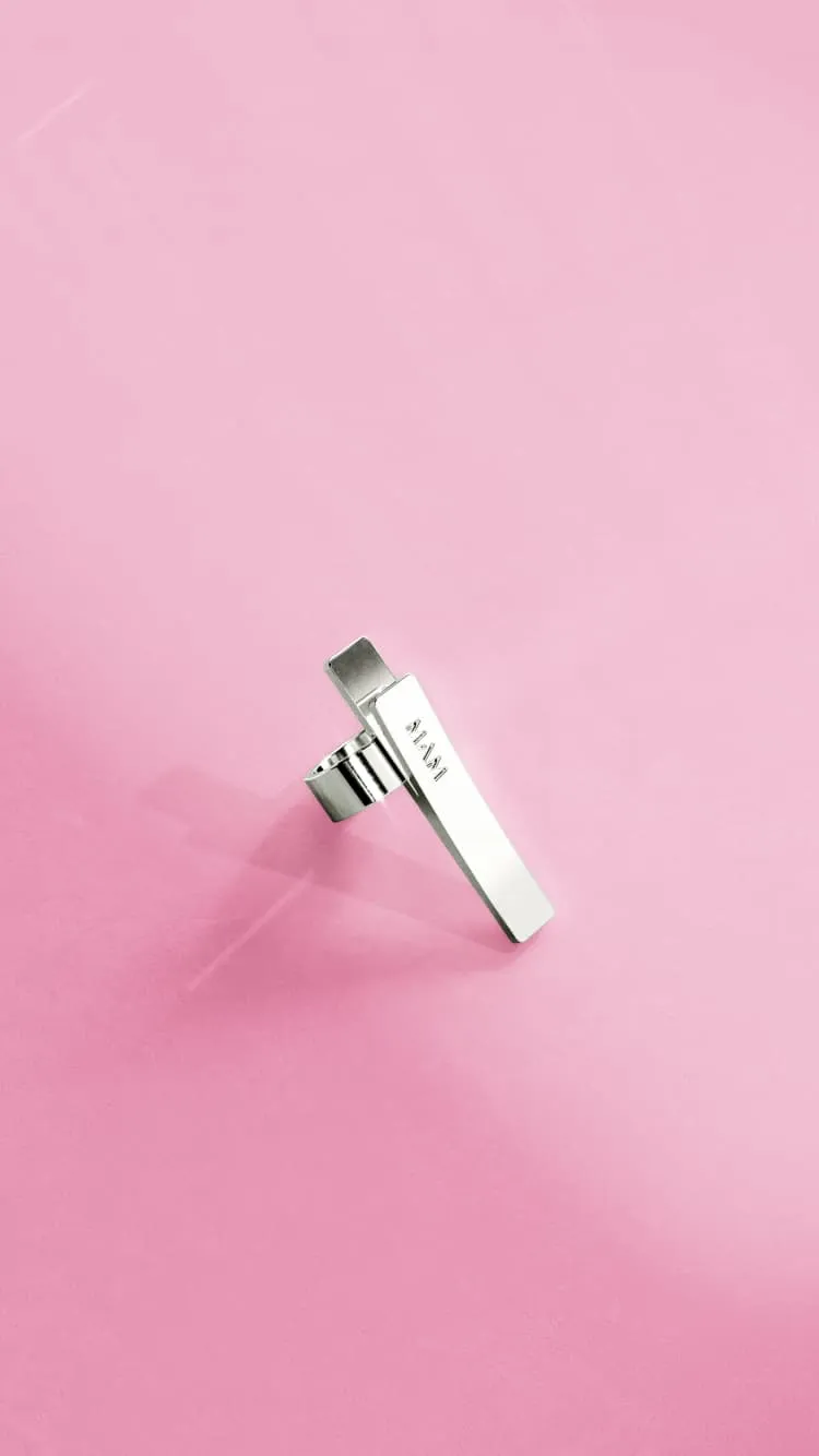 Midi cross Ring in silver