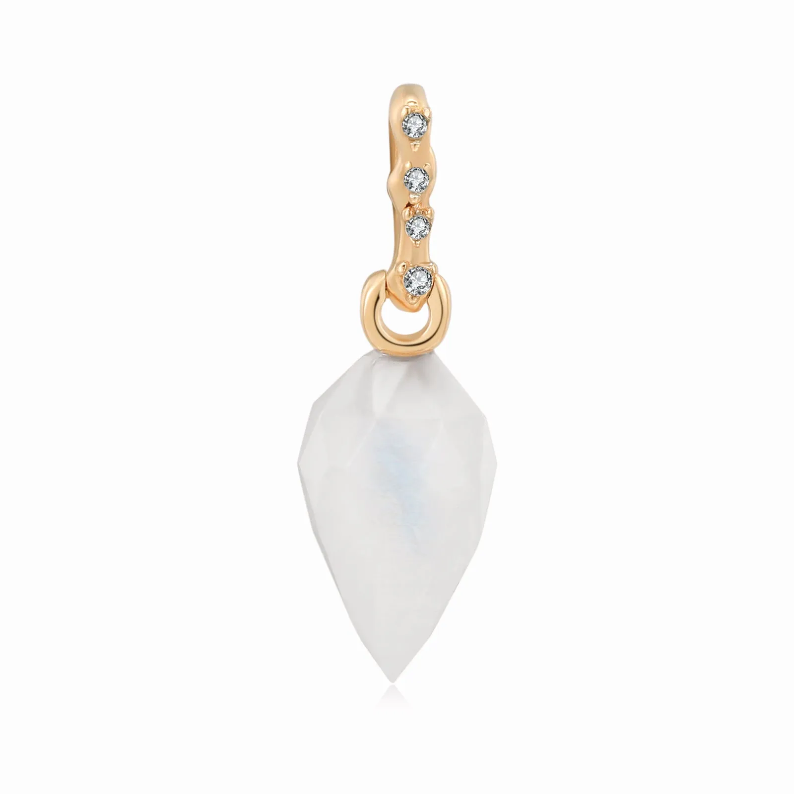 Moonstone Gold Pendant - Solar Plexus Chakra