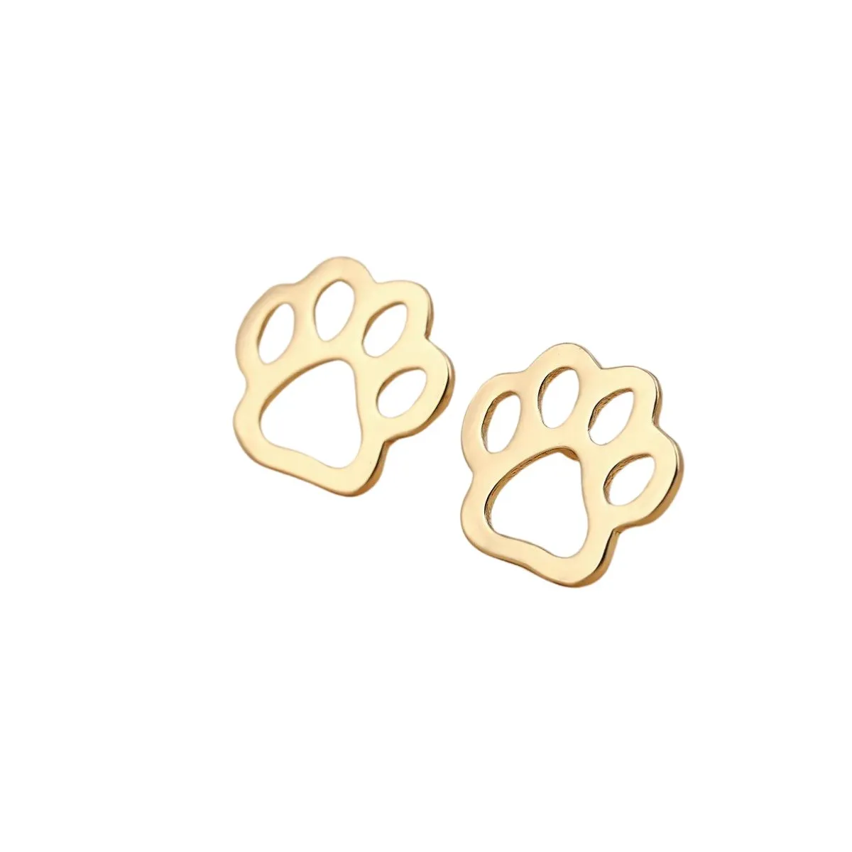 OLIVIA STAINLESS STEEL PAWS EARRINGS