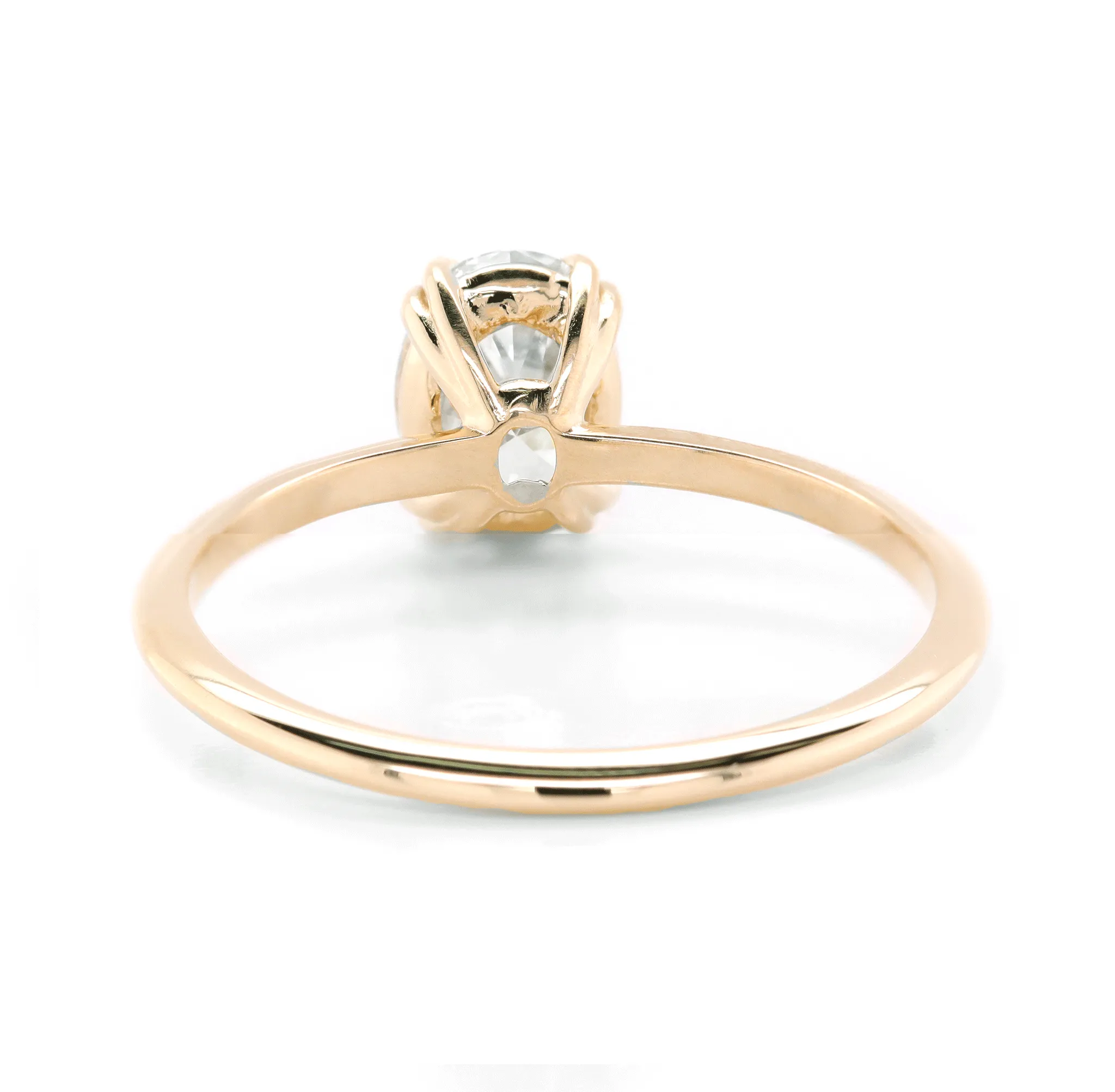 Oval Diamond Solitaire